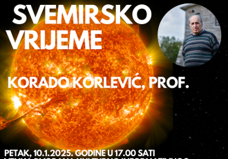 Korado Korlević, jedan od vodećih hrvatskih astronoma 10.siječnja održava predavanje u Gospiću