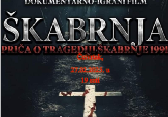 U Pastoralnom centru župe svetoga Josipa u Ličkom Osiku  bit će prikazan film o tragediji Škabrnje 1991.godine